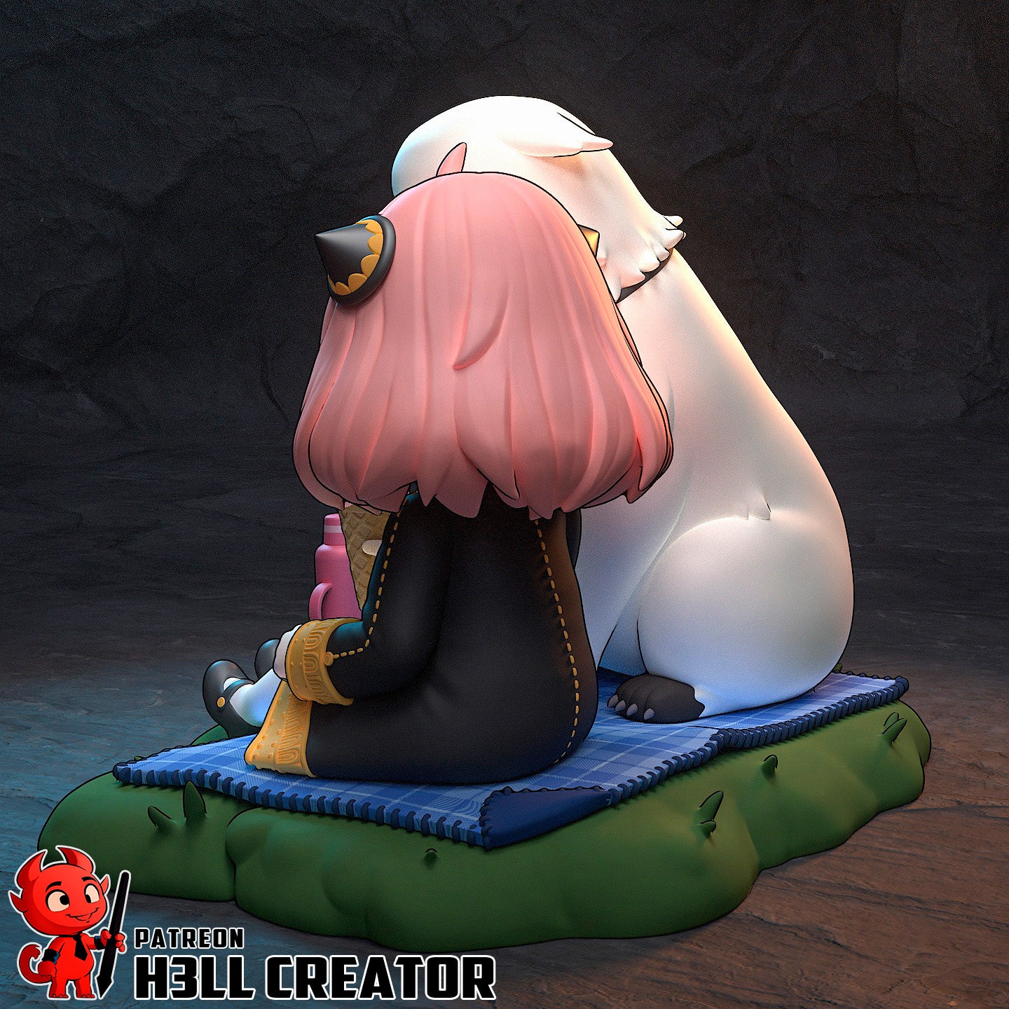 Anya | 3D Printed Resin Model | Unpainted or Hand-Painted