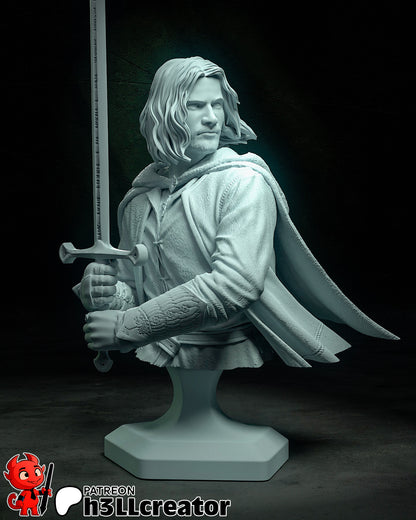 Aragorn | 3D Printed Resin Model | Unpainted or Hand-Painted