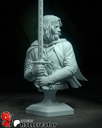 Aragorn | 3D Printed Resin Model | Unpainted or Hand-Painted