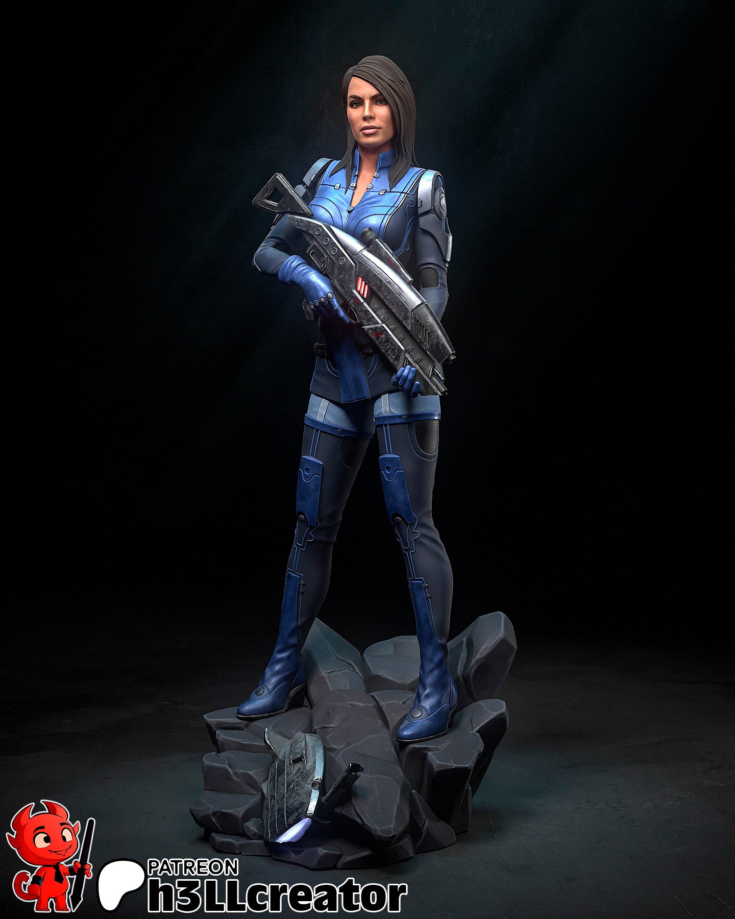 Ashley Williams | 3D Printed Resin Model | Unpainted or Hand-Painted