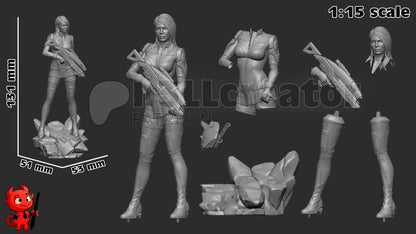 Ashley Williams | 3D Printed Resin Model | Unpainted or Hand-Painted