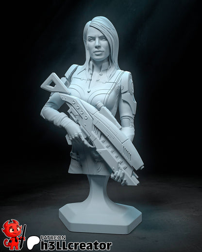 Ashley Williams | 3D Printed Resin Model | Unpainted or Hand-Painted