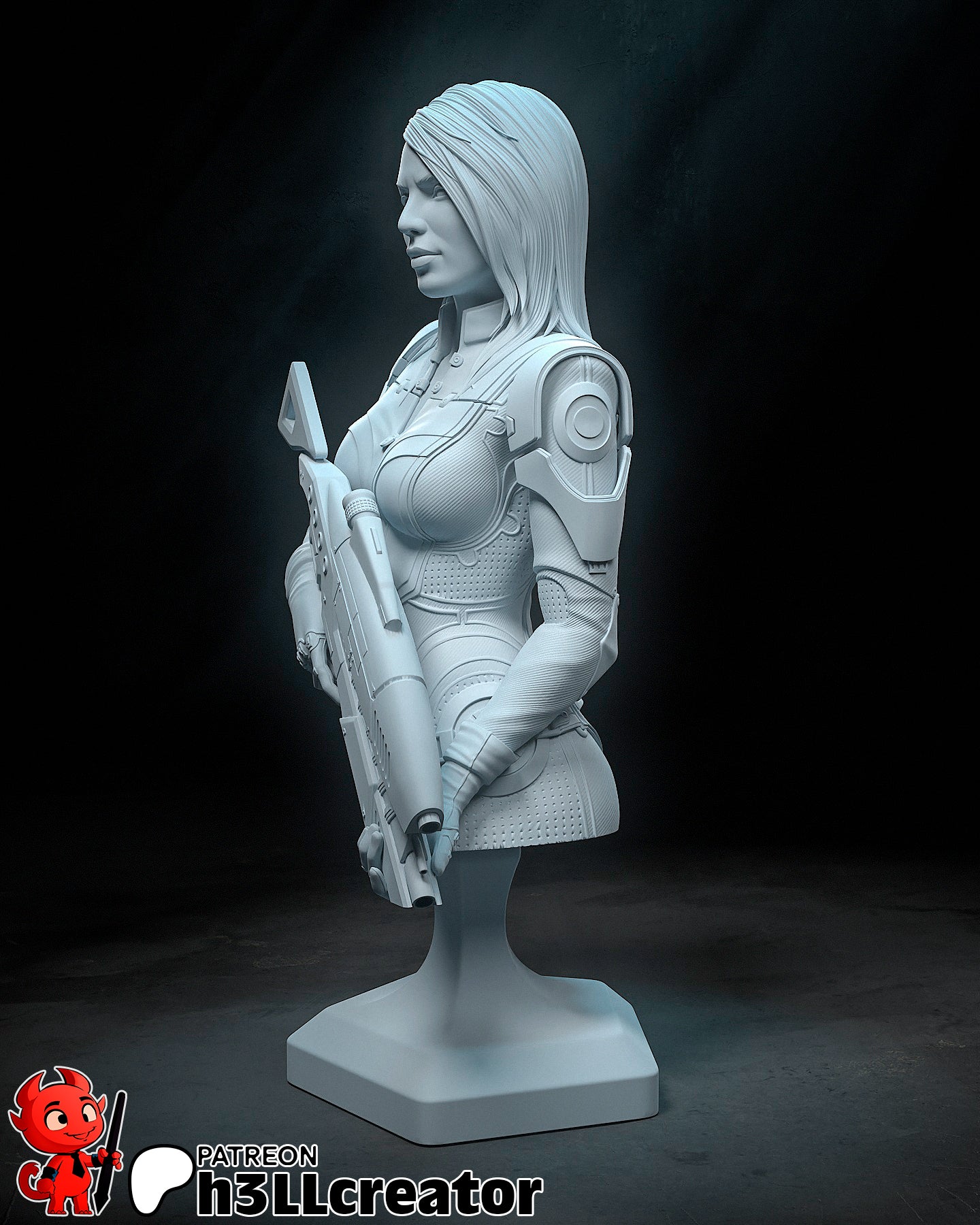Ashley Williams | 3D Printed Resin Model | Unpainted or Hand-Painted