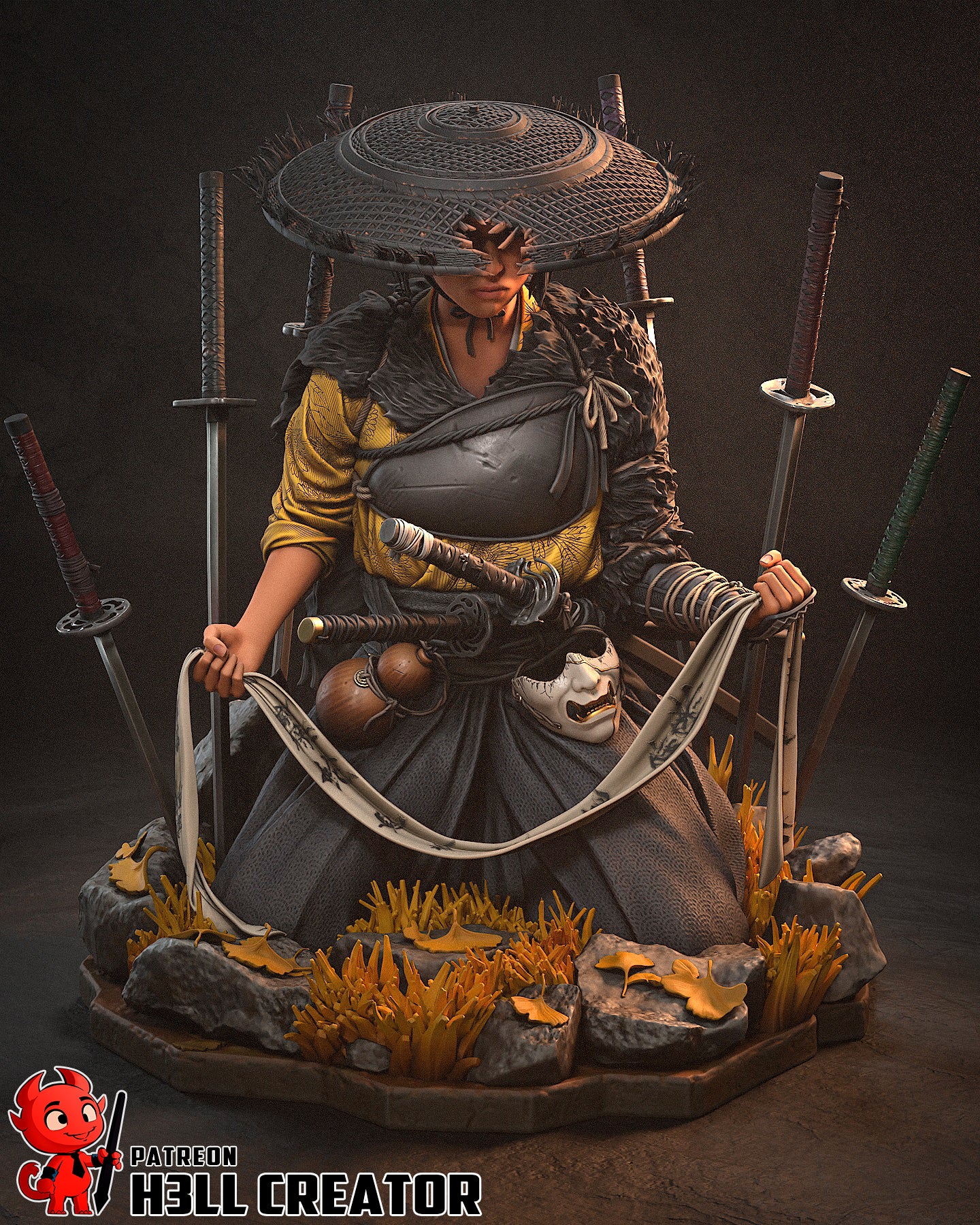 Atsu | 3D Printed Resin Model | Unpainted or Hand-Painted