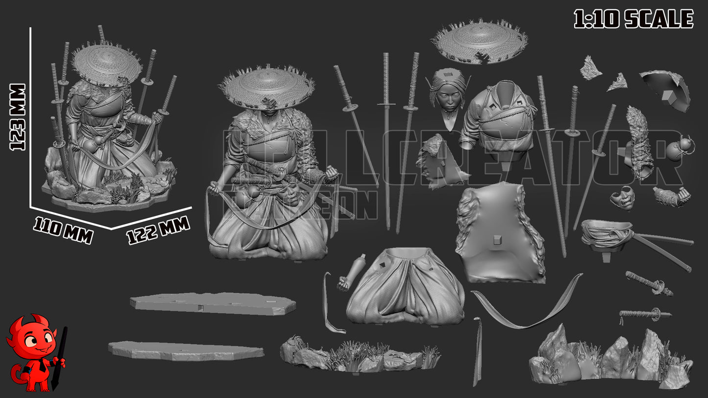 Atsu | 3D Printed Resin Model | Unpainted or Hand-Painted