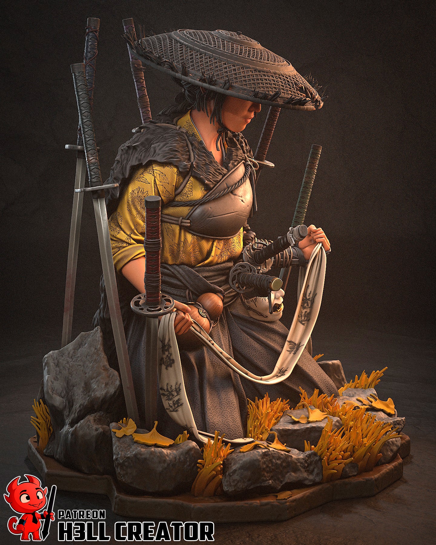 Atsu | 3D Printed Resin Model | Unpainted or Hand-Painted