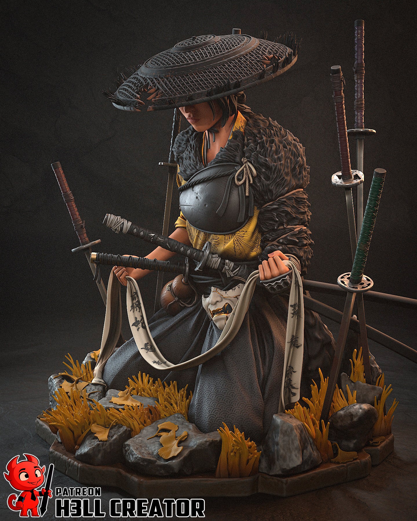 Atsu | 3D Printed Resin Model | Unpainted or Hand-Painted