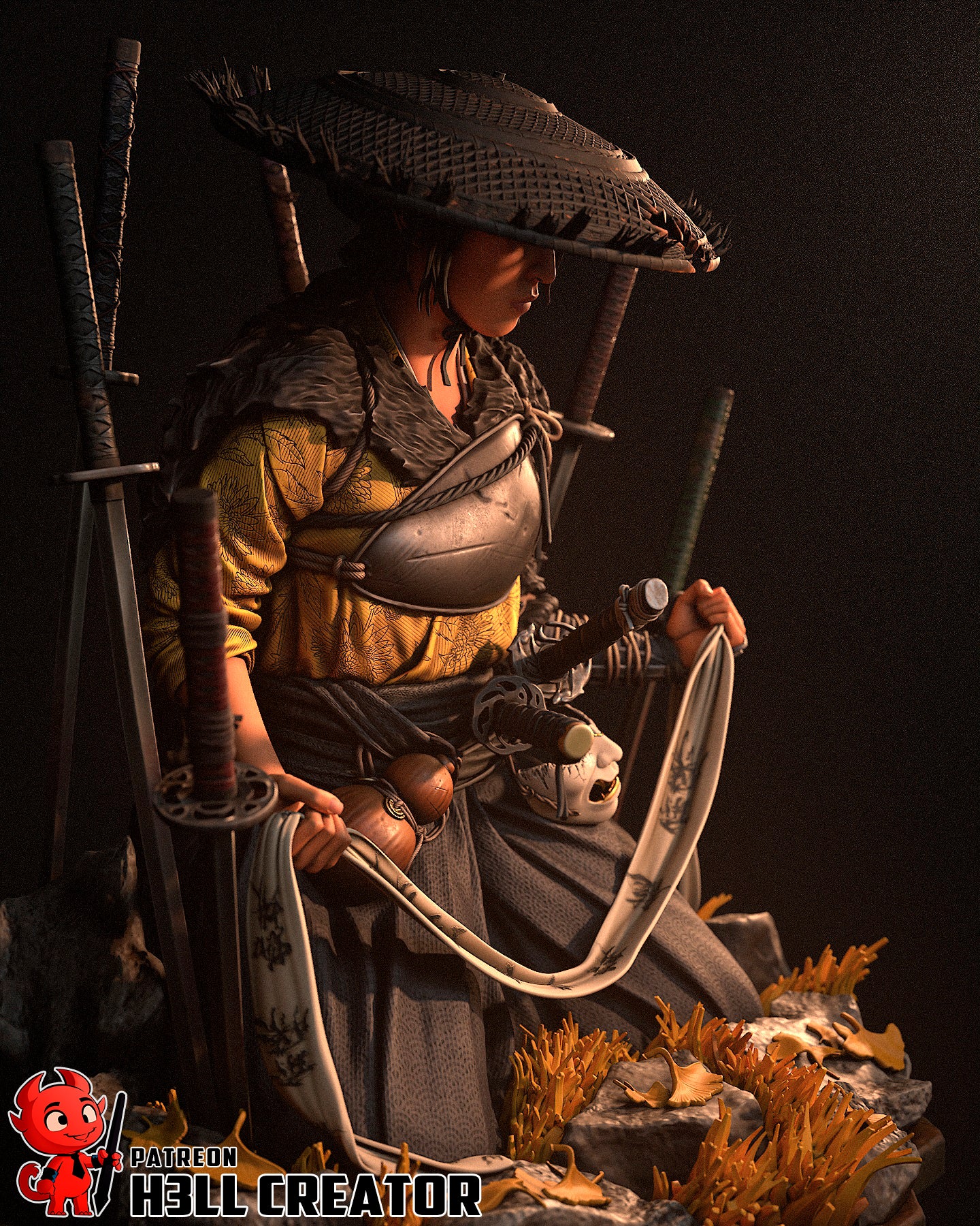 Atsu | 3D Printed Resin Model | Unpainted or Hand-Painted