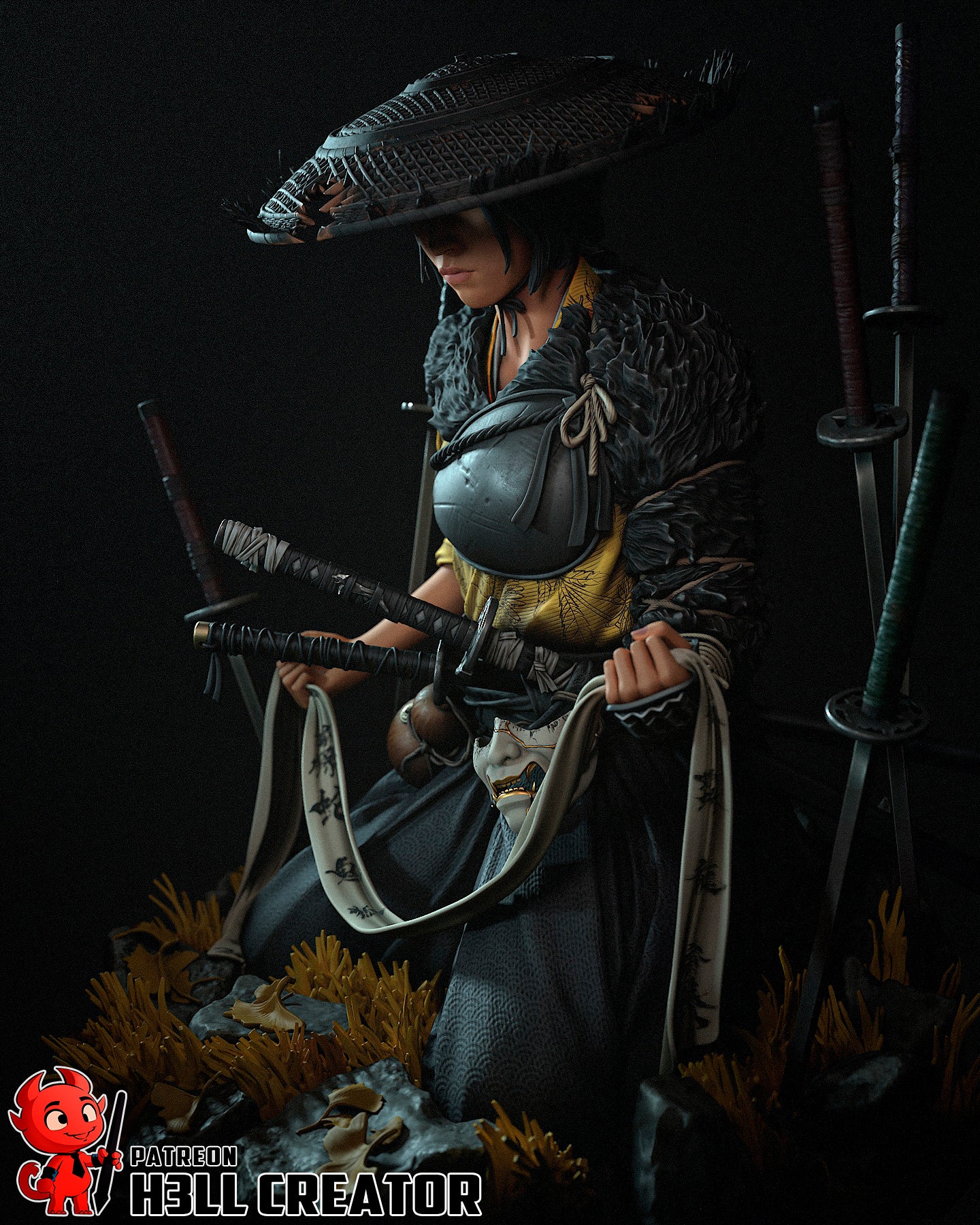 Atsu | 3D Printed Resin Model | Unpainted or Hand-Painted