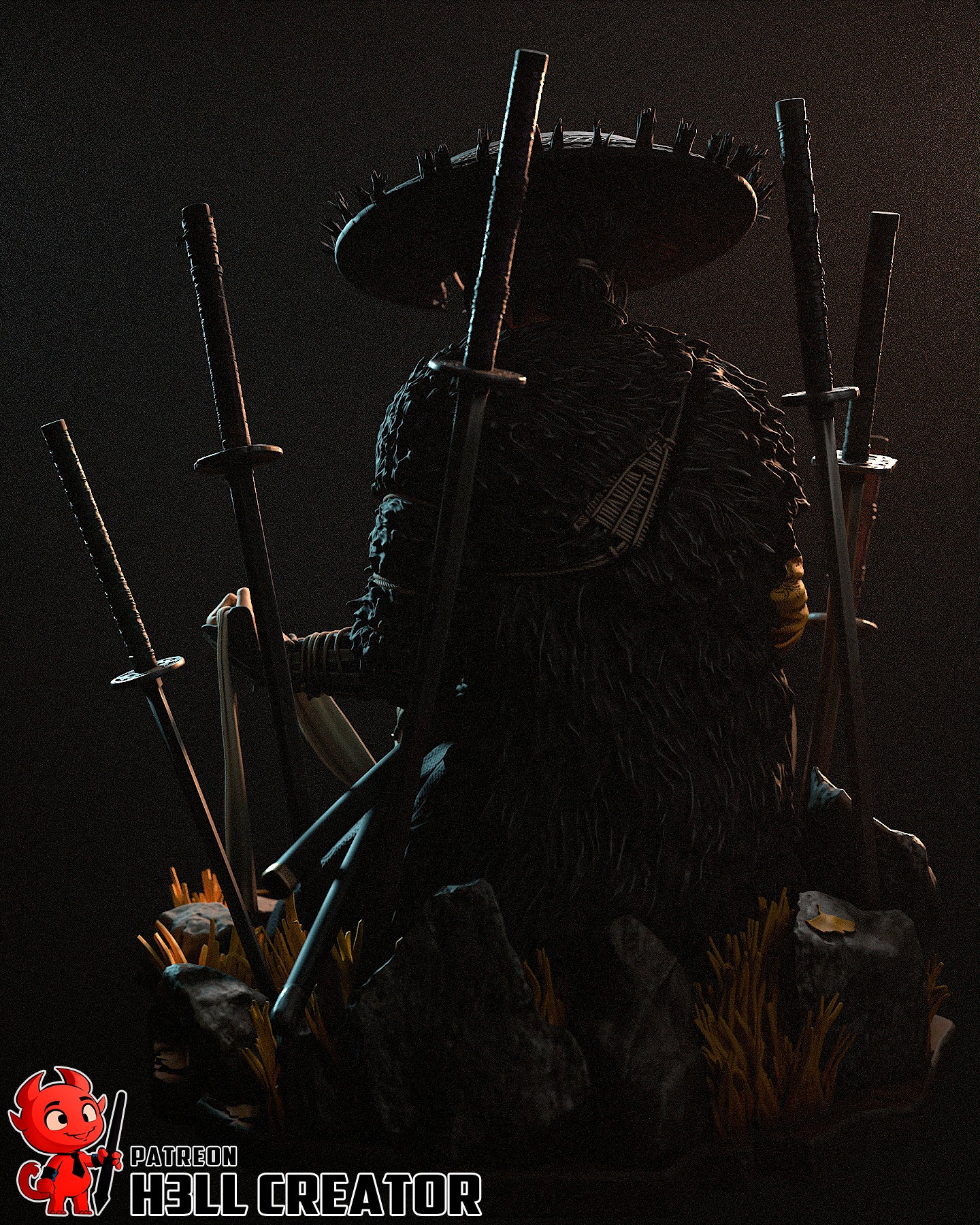 Atsu | 3D Printed Resin Model | Unpainted or Hand-Painted