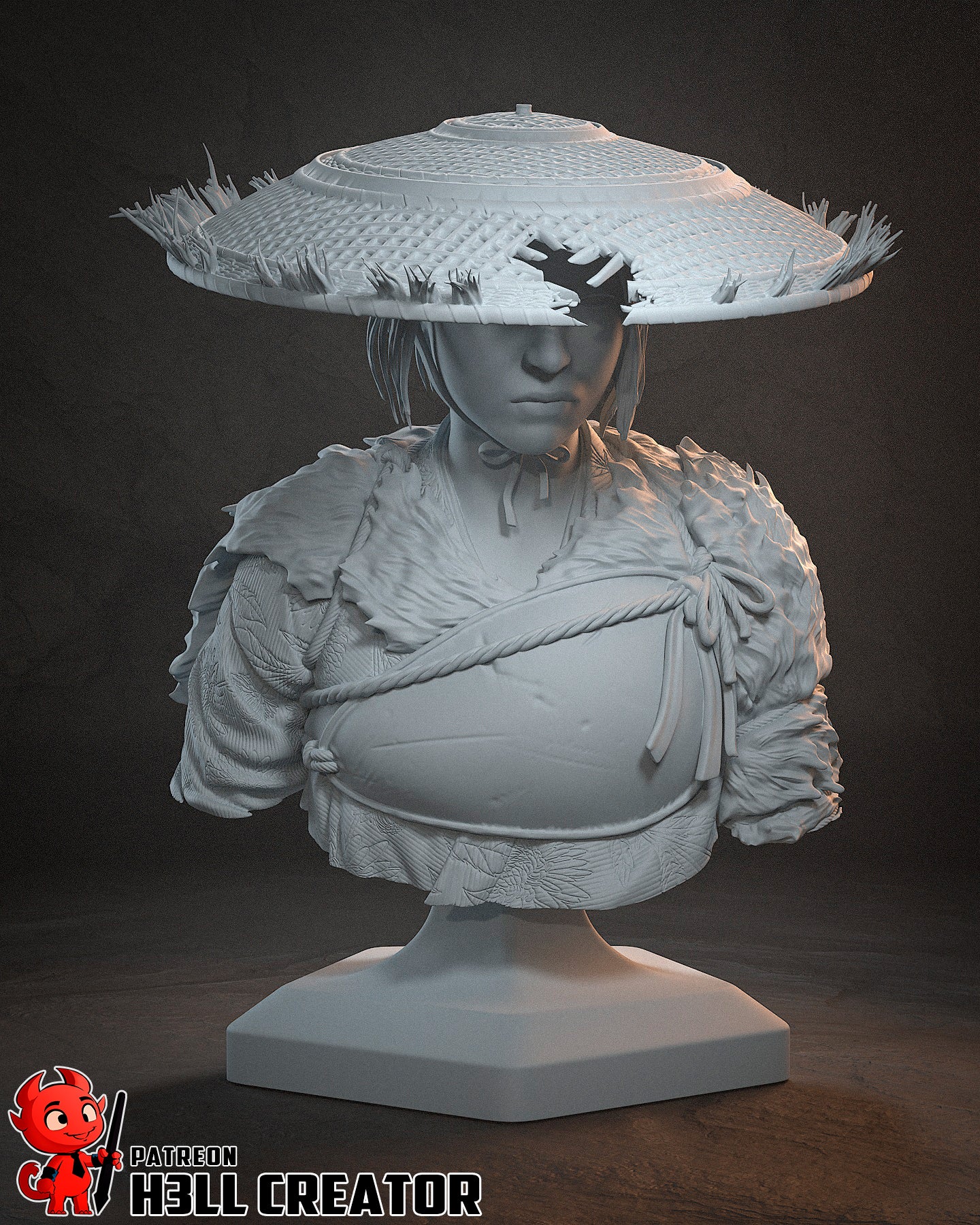Atsu | 3D Printed Resin Model | Unpainted or Hand-Painted