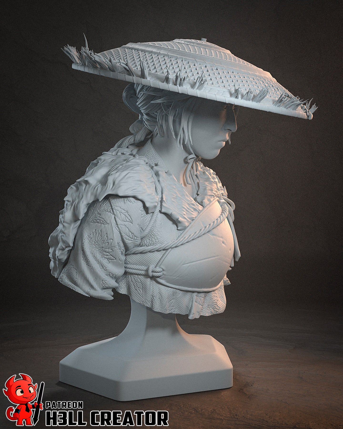 Atsu | 3D Printed Resin Model | Unpainted or Hand-Painted