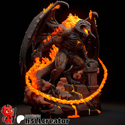 The Balrog | 3D Printed Resin Model | Unpainted or Hand-Painted