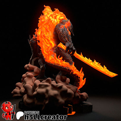 The Balrog | 3D Printed Resin Model | Unpainted or Hand-Painted