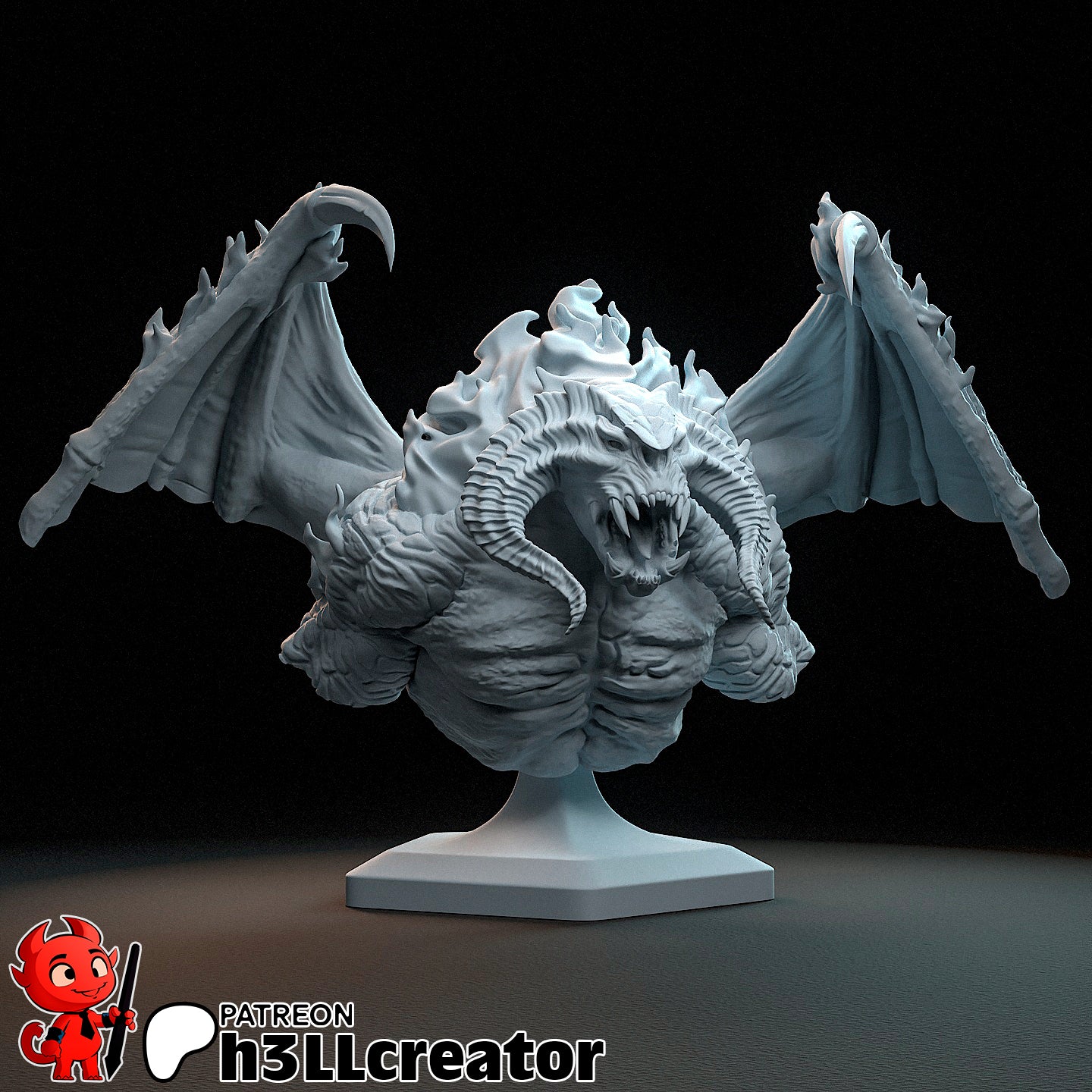 The Balrog | 3D Printed Resin Model | Unpainted or Hand-Painted