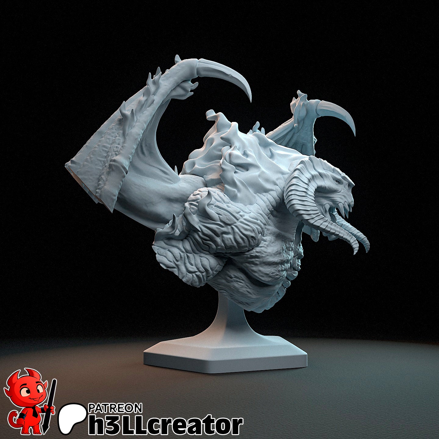 The Balrog | 3D Printed Resin Model | Unpainted or Hand-Painted