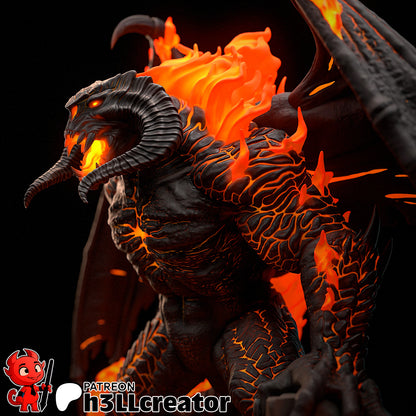 The Balrog | 3D Printed Resin Model | Unpainted or Hand-Painted