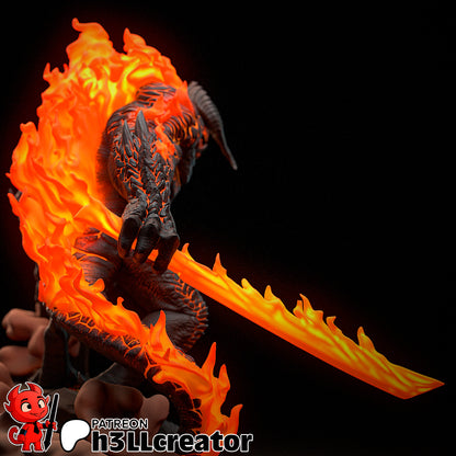 The Balrog | 3D Printed Resin Model | Unpainted or Hand-Painted