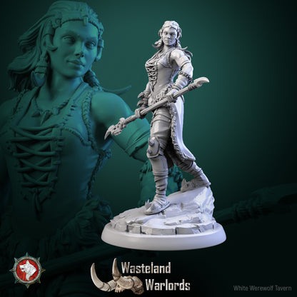 Barbarian Warlord Female Miniatures – 32 mm Resin Models by White Werewolf Tavern