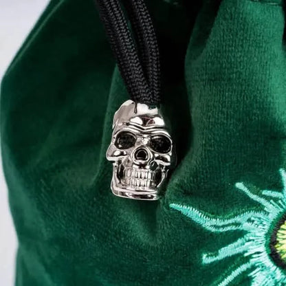 Beholder | Flannel Drawstring Dice Bag | Green