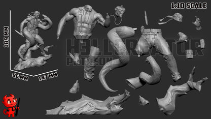 Solid Snake "Big Boss" | 3D Printed Resin Model | Unpainted or Hand-Painted