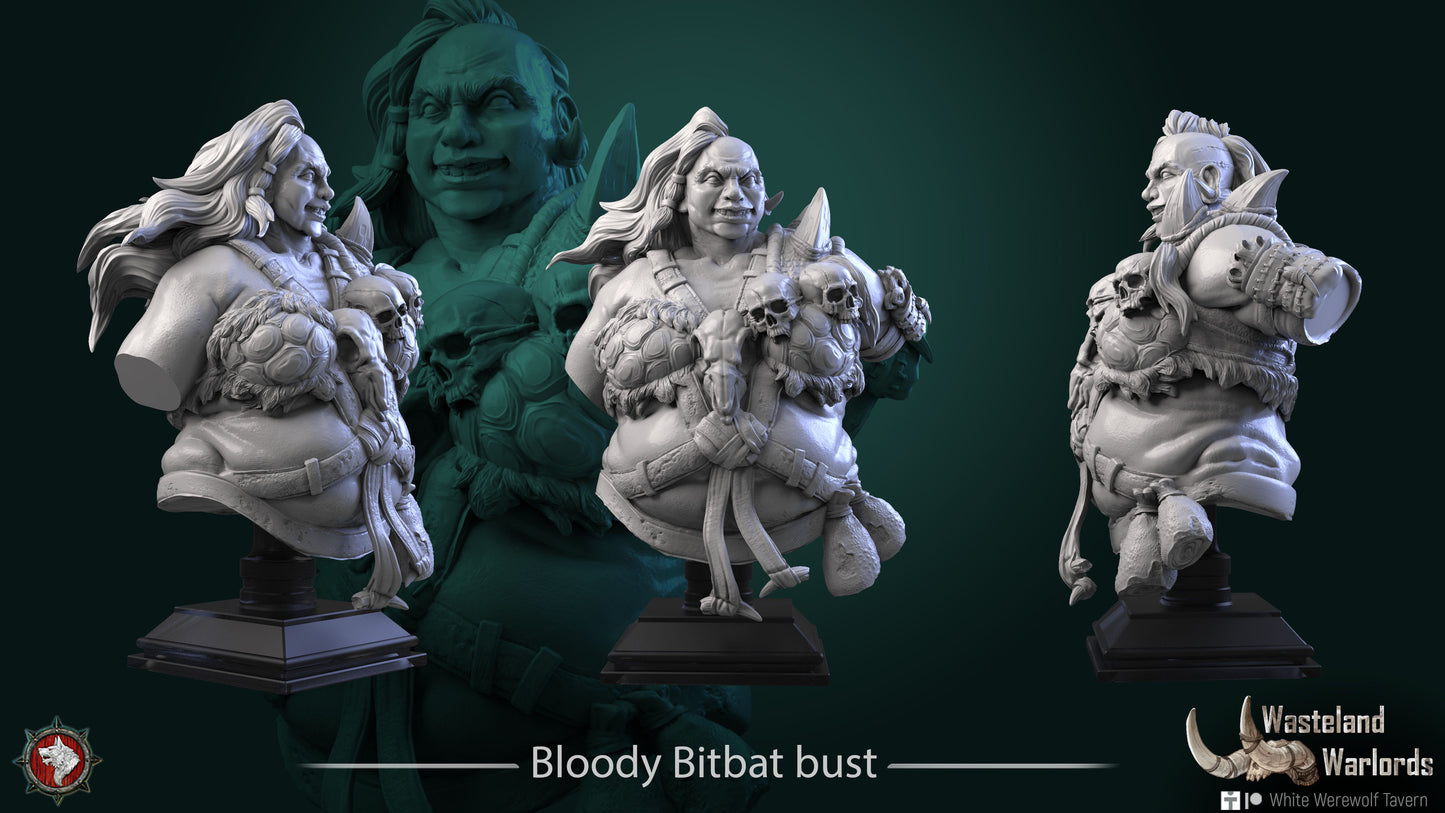 Bloody Bitbat Bust - Resin Bust based of Fantasy tabletop gaming / DnD/Pathfinder/Etc