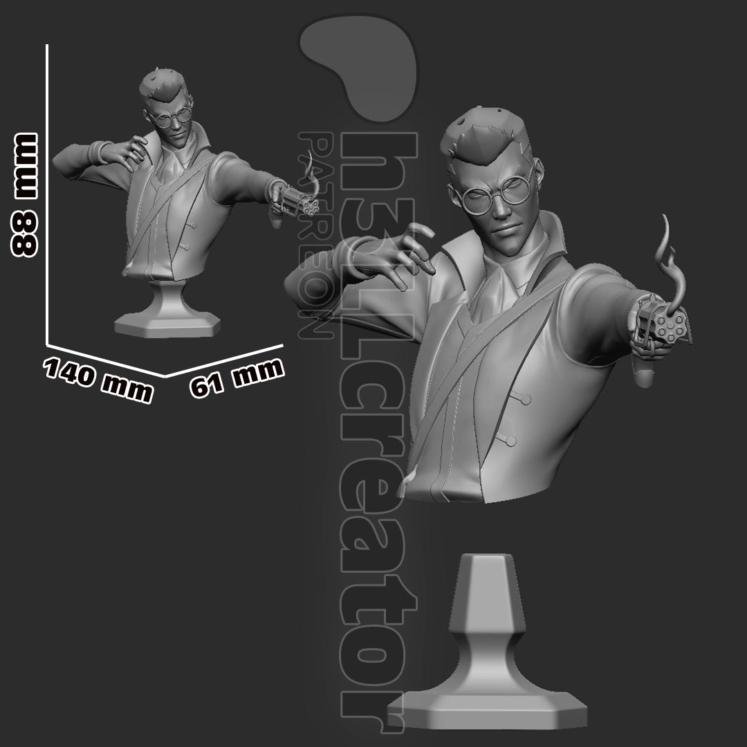 Percival de Rolo Bust | The Legend of Vox Machina (fan art) | Resin 3d Printed | High Detail and Quality