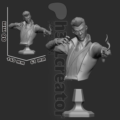 Percival de Rolo Bust | The Legend of Vox Machina (fan art) | Resin 3d Printed | High Detail and Quality