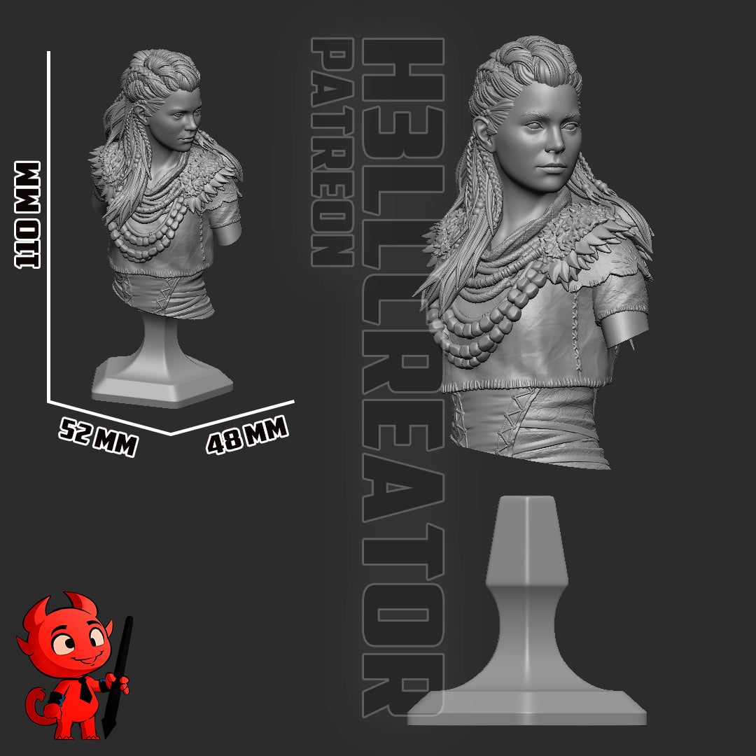 Aloy | 3D Printed Resin Model | Unpainted or Hand-Painted