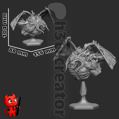 The Balrog | 3D Printed Resin Model | Unpainted or Hand-Painted