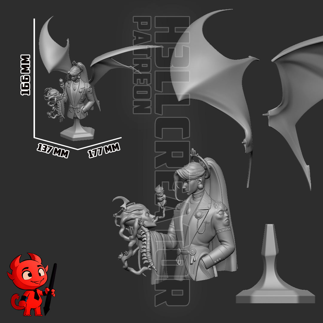 Chaos | 3D Printed Resin Model | Unpainted or Hand-Painted