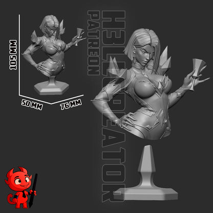 Emma Frost | 3D Printed Resin Model | Unpainted or Hand-Painted