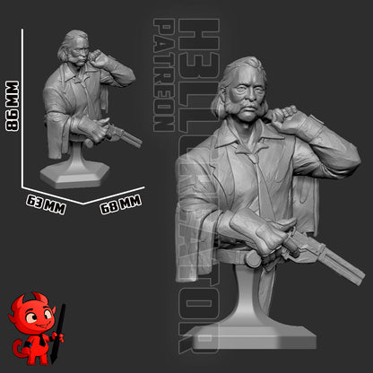 Disco Elysium | 3D Printed Resin Model | Unpainted or Hand-Painted