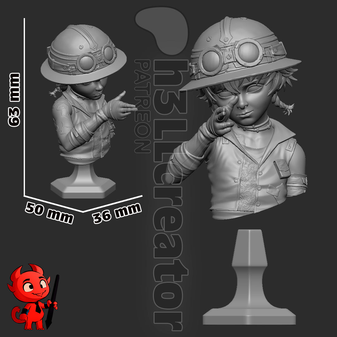 Isha | 3D Printed Resin Model | Unpainted or Hand-Painted