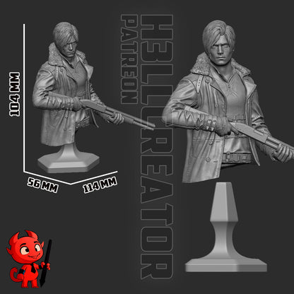 Leon - RE: Requiem | 3D Printed Resin Model | Unpainted or Hand-Painted