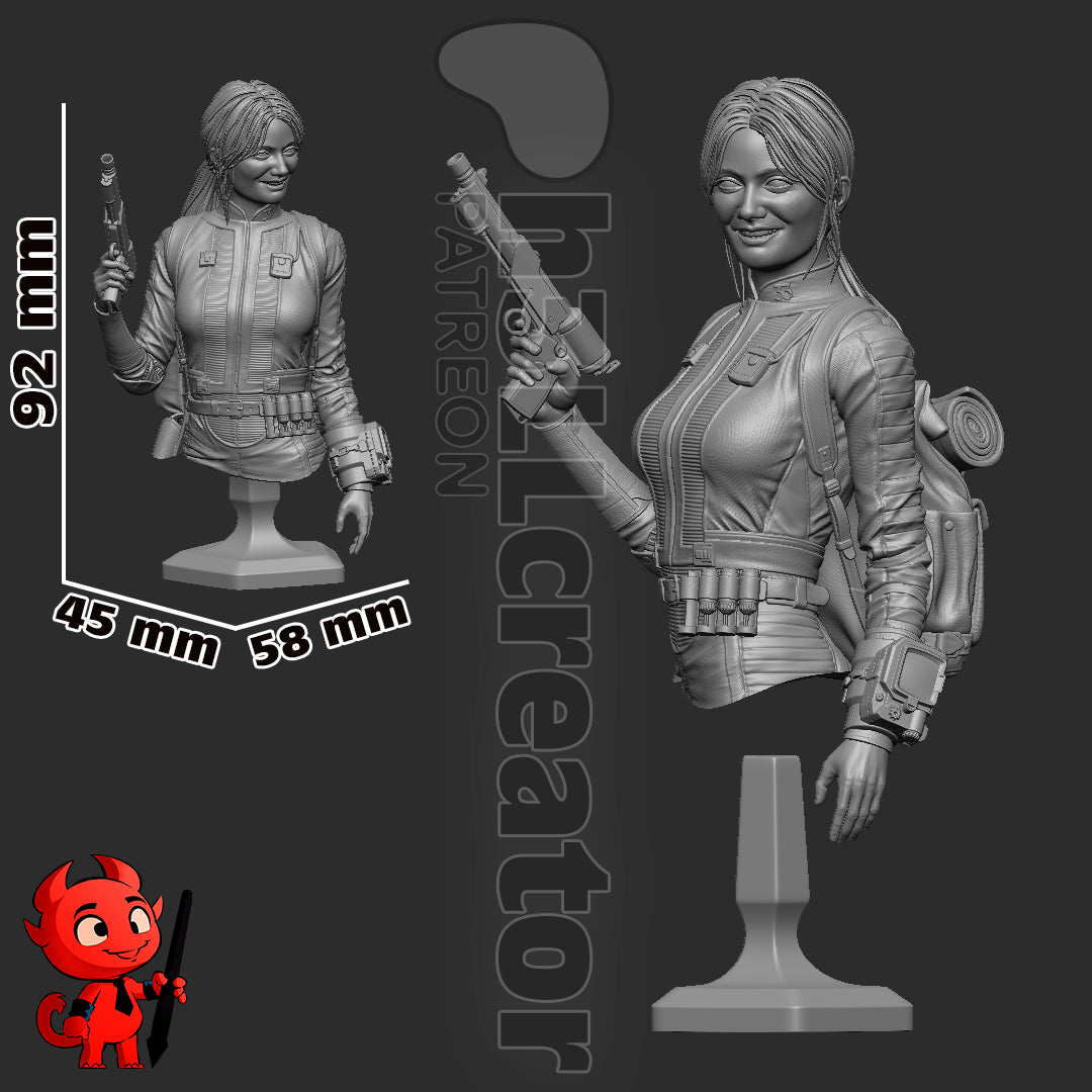 Lucy | 3D Printed Resin Model | Unpainted or Hand-Painted
