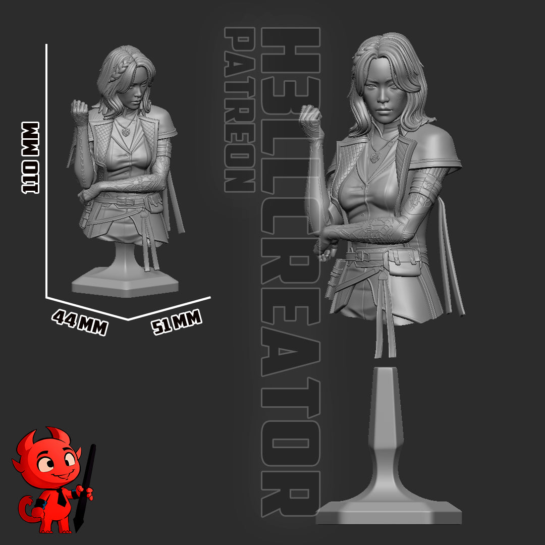Lune | 3D Printed Resin Model | Unpainted or Hand-Painted