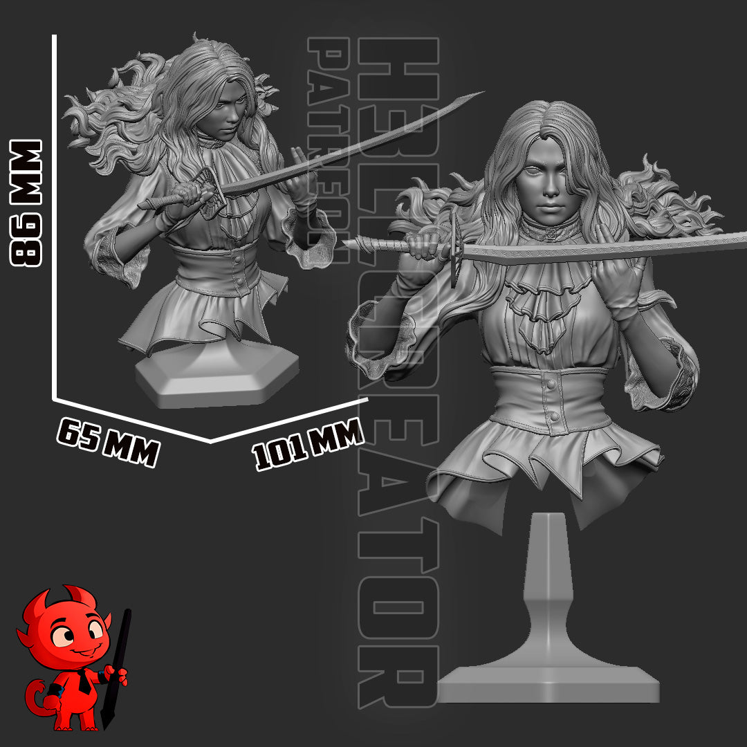 Maelle | 3D Printed Resin Model | Unpainted or Hand-Painted