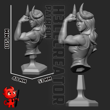 Malevola | 3D Printed Resin Model | Unpainted or Hand-Painted