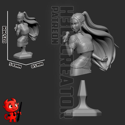 Mira | 3D Printed Resin Model | Unpainted or Hand-Painted