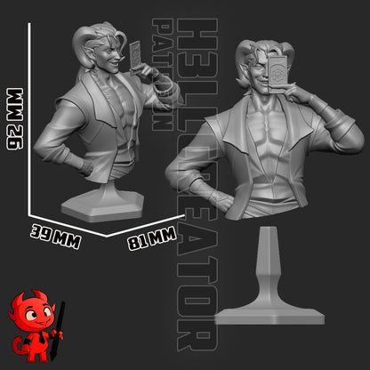 Mollymauk | 3D Printed Resin Model | Unpainted or Hand-Painted