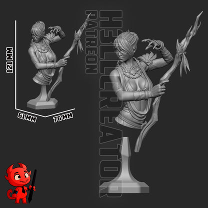 Morrigan | 3D Printed Resin Model | Unpainted or Hand-Painted