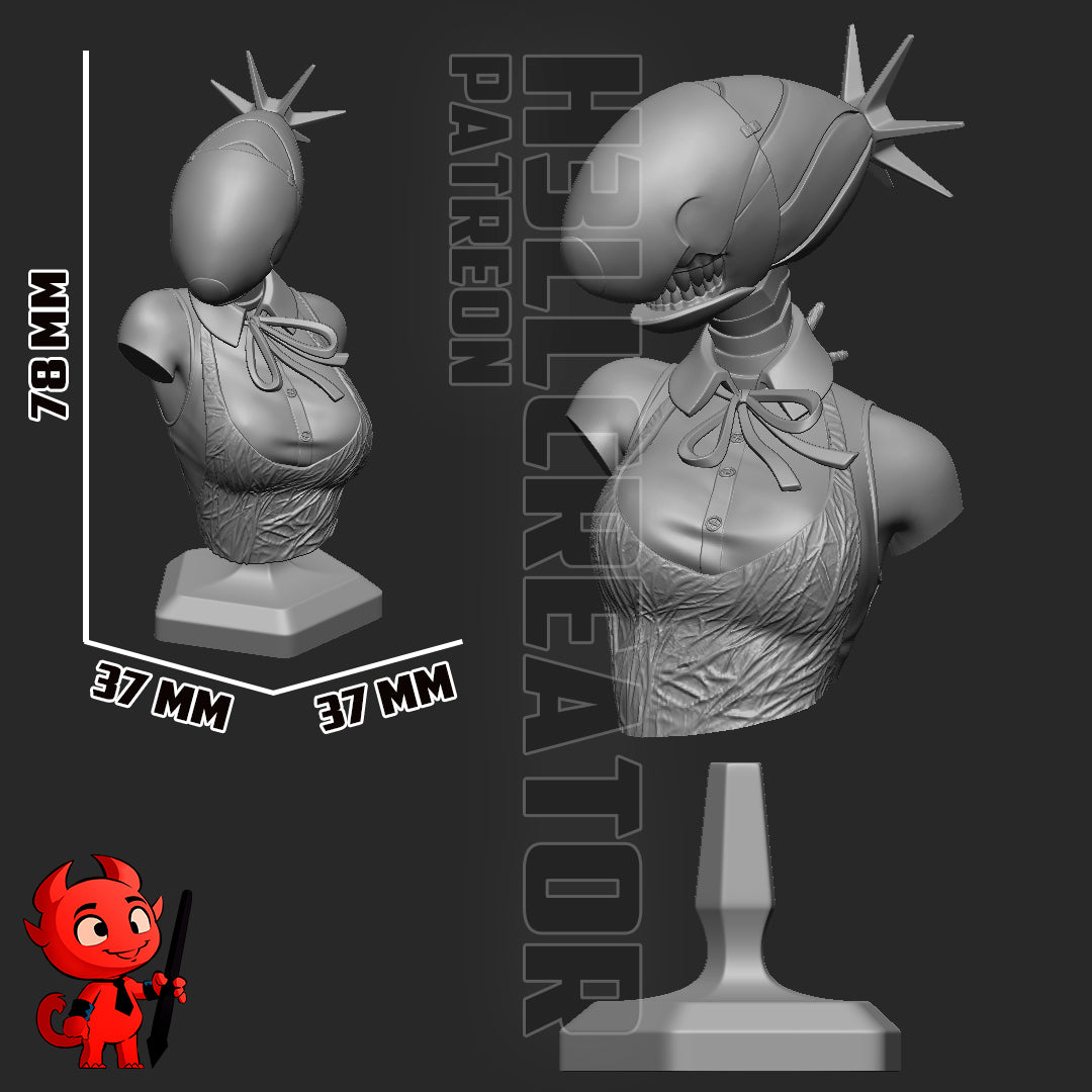 Reze | 3D Printed Resin Model | Unpainted or Hand-Painted