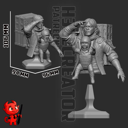Sam Bridges | 3D Printed Resin Model | Unpainted or Hand-Painted
