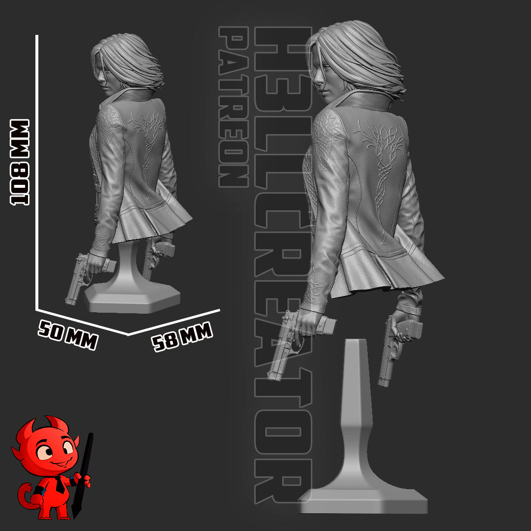 Selene - Underworld | 3D Printed Resin Model | Unpainted or Hand-Painted