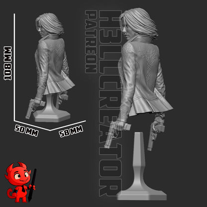 Selene - Underworld | 3D Printed Resin Model | Unpainted or Hand-Painted