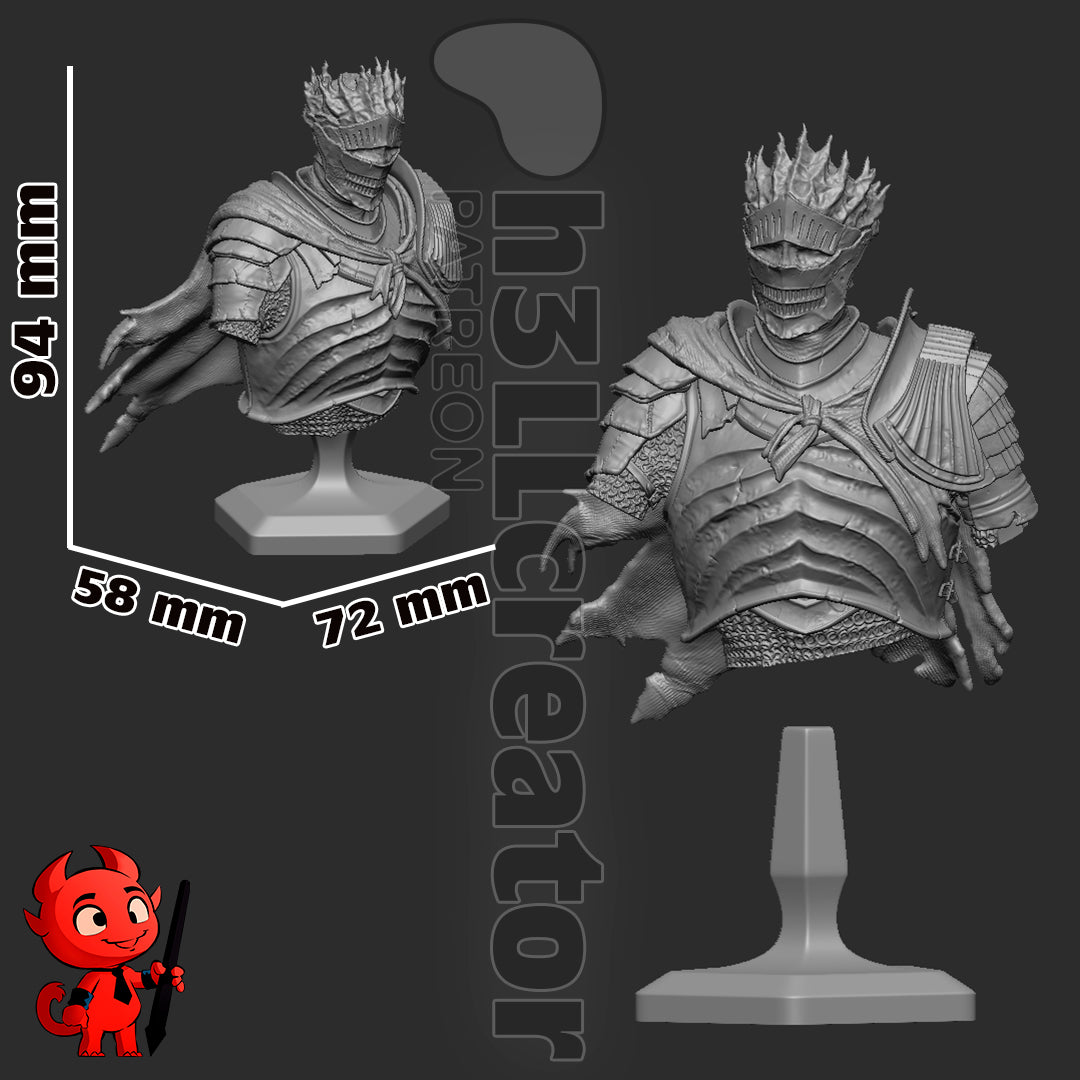 Soul of Cinders | 3D Printed Resin Model | Unpainted or Hand-Painted