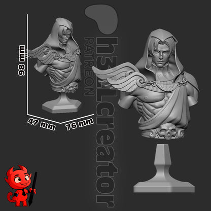 Thanatos | 3D Printed Resin Model | Unpainted or Hand-Painted
