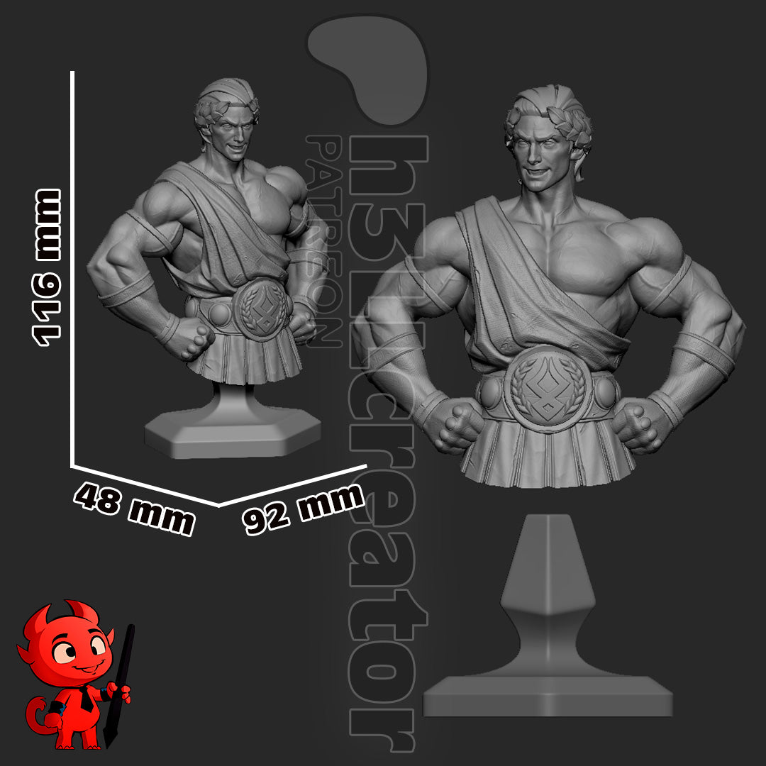 Theseus | 3D Printed Resin Model | Unpainted or Hand-Painted