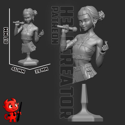 Zoey | 3D Printed Resin Model | Unpainted or Hand-Painted